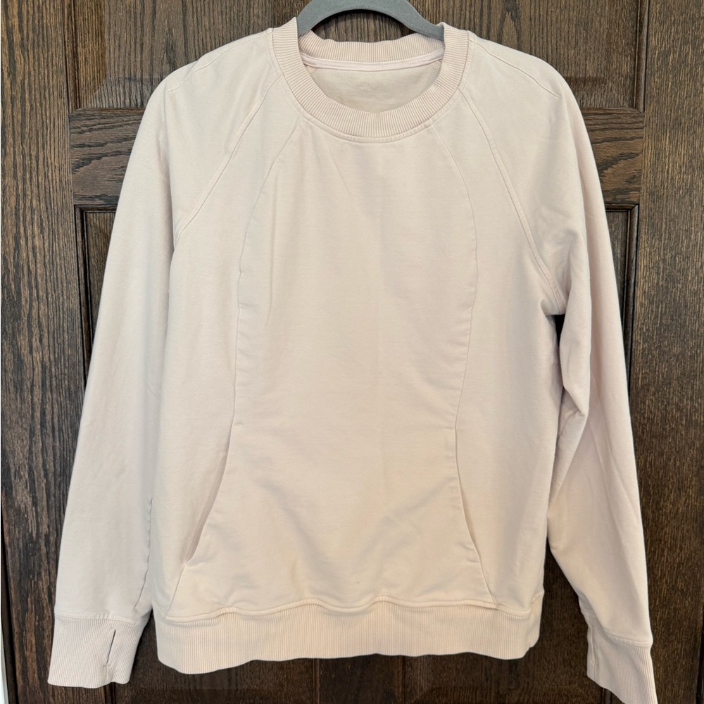 Lululemon Scuba Crewneck Sweatshirt in Silk Rose - Size 10